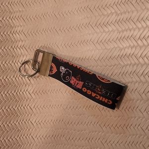 Chicago bears key fob wristlets